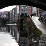 Picture of a junction between several canals in Birmingham