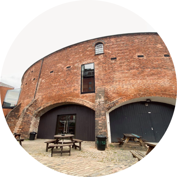 Picture of the Roundhouse lower courtyard