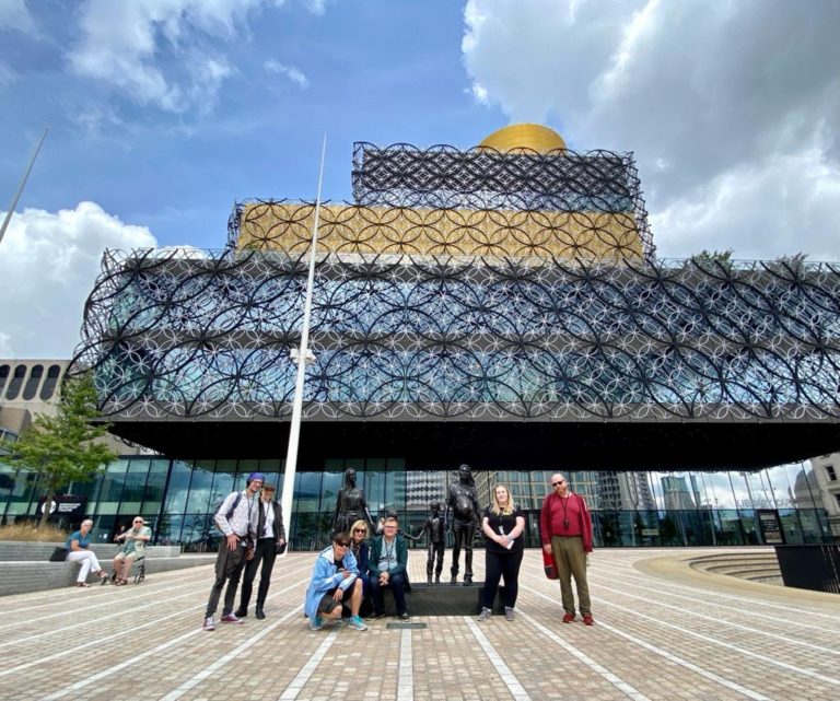 Picture of Walking Tour group in Centenary Square outside the library