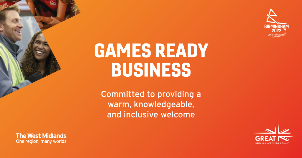 Roundhouse Birmingham is a Games Ready Business Committed to providing a warm, knowledgeable and inclusive welcome